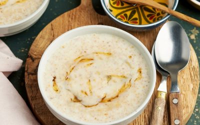945- Harbel (cracked wheat milk pudding) / هربل القمح مطبوخ بالحليب