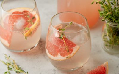 805- Grapefruit & Thyme Infused Sparkling Water / ماء غازي منسم بالبامبلموس والزعتر