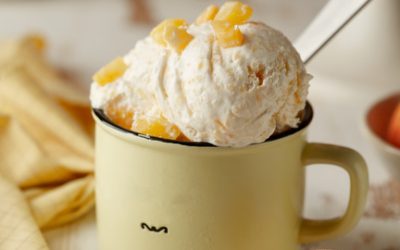 804- Peach Ice Cream / آيس كريم بالخوخ