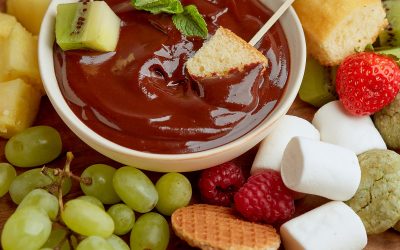 959- Mint Chocolate Fondue / فوندو الشوكولاتة بالنعناع 